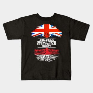 British Grown With Indonesian Roots - Gift for Indonesian With Roots From Indonesia Kids T-Shirt